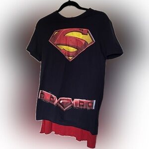 NWOT DC Comics Superman Top with Cape